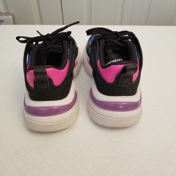 Adidas Boujirun Running Course a Pied Black /Pink Size 5 FZ0564 - Picture 6 of 8